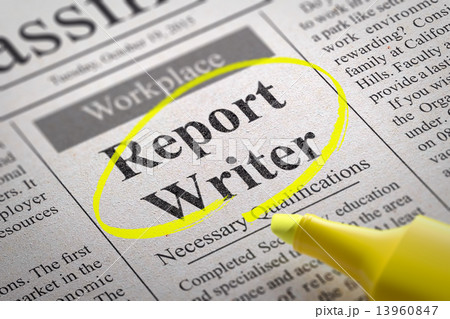 Report Writer Vacancy in Newspaper. 13960847