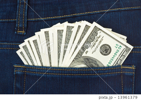 Money in jeans pocket Money in jeans pocket 13961379