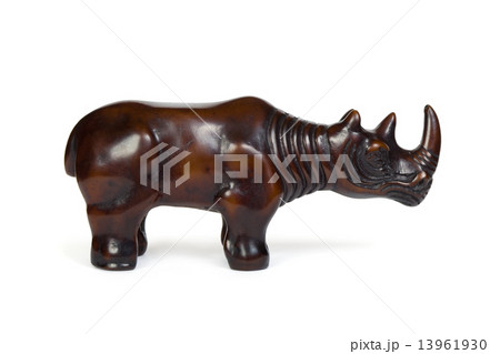 Wooden figurines rhinoceros 13961930