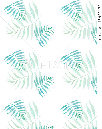 椰子の葉 椰子 ヤシ 緑の葉 熱帯 トロピカル 暑い ハワイ 沖縄 バリ バリ島 グアム リゾ のイラスト素材 13962176 Pixta