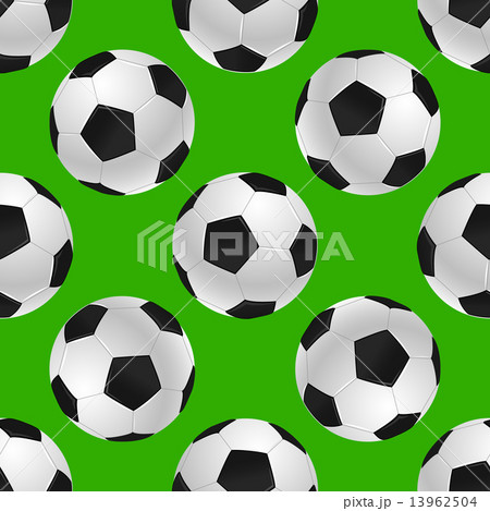 soccer's ball seamless texture over green 13962504