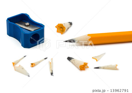 Pencil sharpener and cuttings 13962791