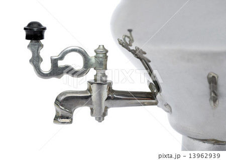 Retro russian samovar, close-up 13962939