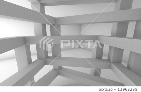 3d Abstract architecture background, white constructions 3d Abstract architecture background, white constructions 13963238