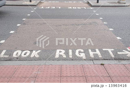Look Right sign Look Right sign 13963416