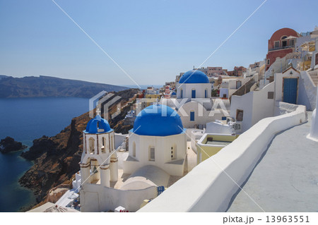 Oia village in Santorini island, Greece Oia village in Santorini island, Greece 13963551