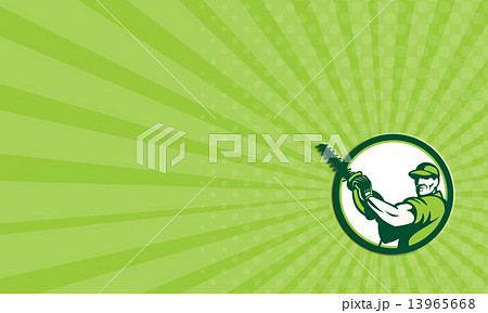 Business card Tree Surgeon Chainsaw Retro 13965668