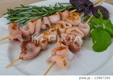 Grilled squid Grilled squid 13967260