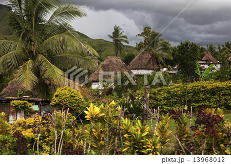 Traditional Fijian vilage - Navala 13968012