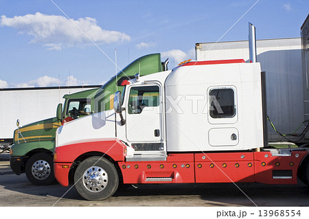 Parked Semi-trucks 13968554