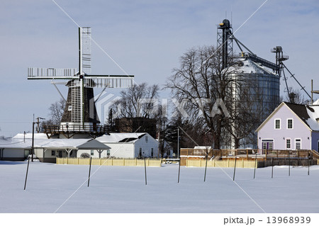 Windmill in Golden, Illinois 13968939