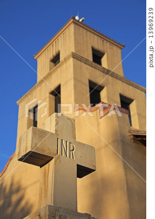 Cross in front of the Sanctuary Of Guadalupe 13969239