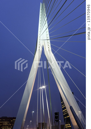 Erasmus Bridge. Rotterdam, South Holland, Netherlands. 13970946
