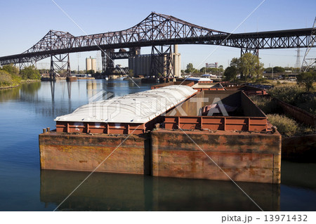 Barges in Chicago Barges in Chicago 13971432