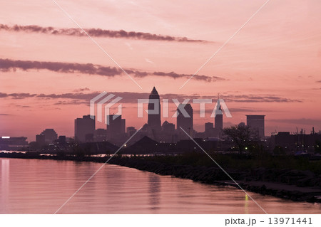 Silhouette of Downtown Cleveland Silhouette of Downtown Cleveland 13971441