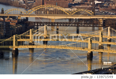 Bridges in Downtown Pittsburgh 13971549