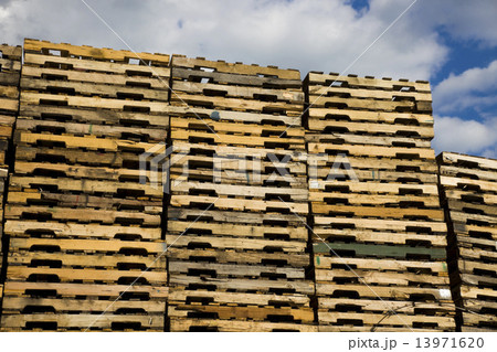 Piles of Pallets 13971620
