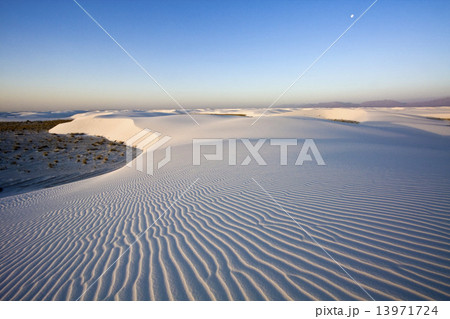 Just after sunrise in White Dunes National Monument 13971724