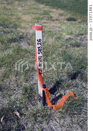 Stake with shown elevation Stake with shown elevation 13971861