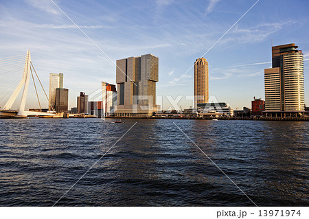 Rotterdam skyline with Erasmus Bridge 13971974