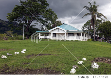 Church in rural Fiji 13972656