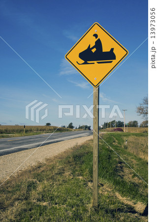 Careful! Snowmobiles! 13973056