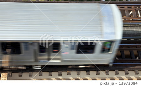 Elevated train trucks above Lake Avenue 13973084