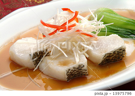 中華料理 四川料理 魚料理 たら 海鮮料理 魚の写真素材