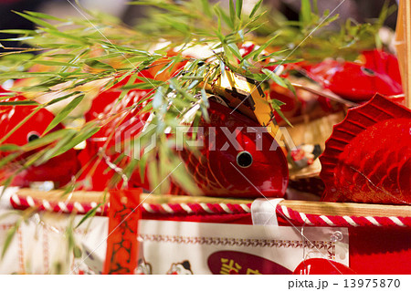 福笹の鯛の笹飾り 福笹の鯛の笹飾り 13975870