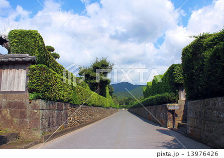 知覧武家屋敷の路地 13976426