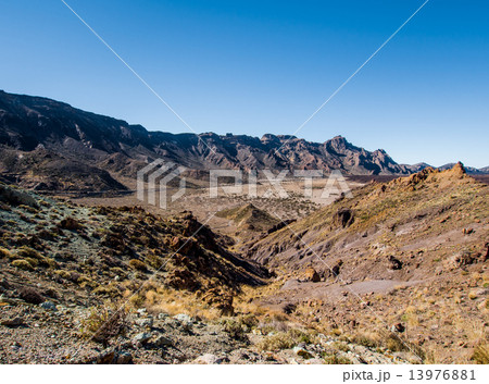Desert landscape of Volcano Teide National Park 13976881