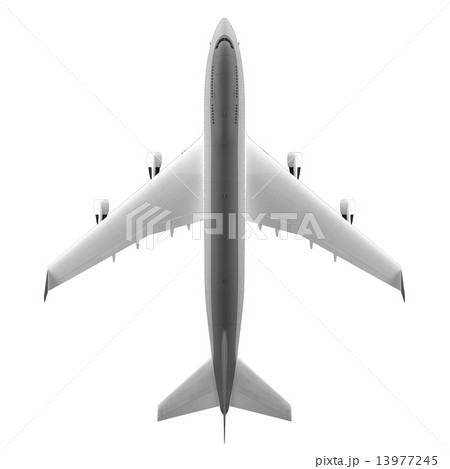 Passenger airplane isolated on white background 13977245