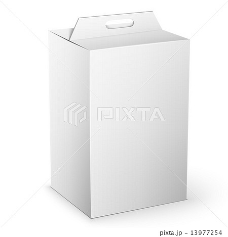White Product Package Box Mock Up Template 13977254