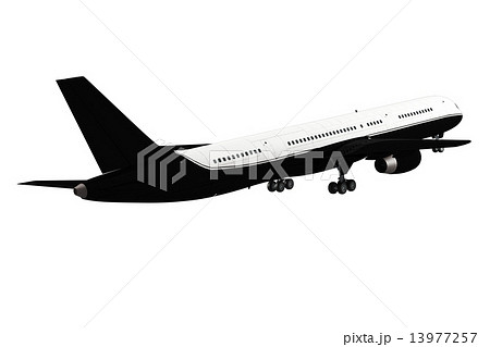 Passenger airplane isolated on white background 13977257