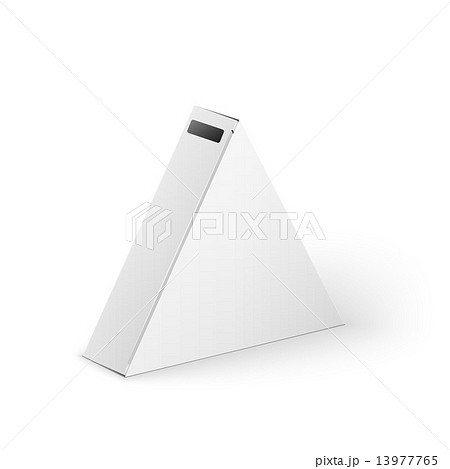 White Product Triangle Package Box Mock Up Template 13977765