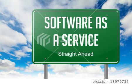 Software as a Service on Highway Signpost. 13979732