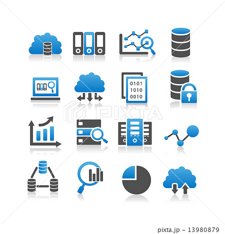 Big Data Iconのイラスト素材