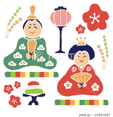 桃の節句おひな様02 桃の節句おひな様02 13981697