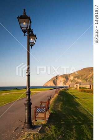 On the empty beach in Lynmouth in Great Britain 13981857