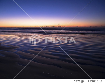 九十九里浜の夜明け 九十九里浜の夜明け 13984554