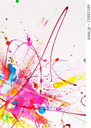 Colorful bright ink splashes Colorful bright ink splashes 13985184