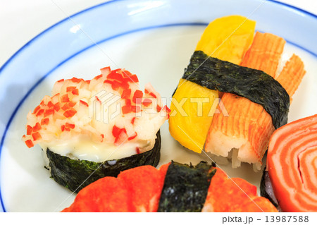 sushi with rolls sushi with rolls 13987588