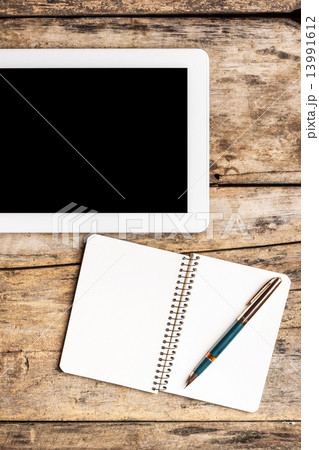 Workplace with digital tablet Workplace with digital tablet 13991612