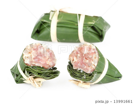 pickled pork sausage on white background 13991661