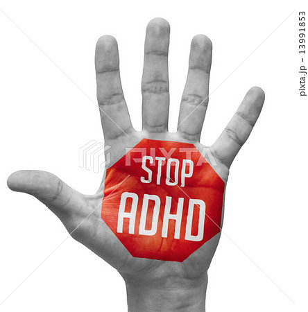 Stop ADHD on Open Hand. 13991853
