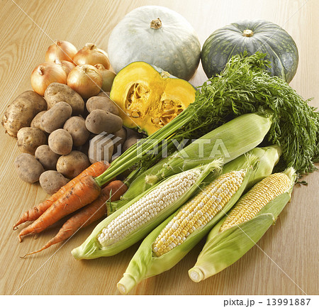 北海道産の野菜の集合 13991887