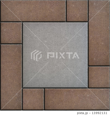 Gray and Brown Pavement. Seamless Texture. 13992131