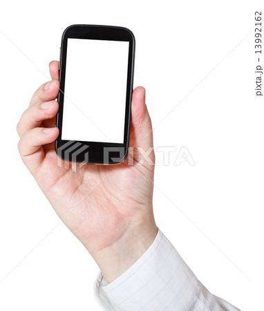 businessman holding smart phone 13992162