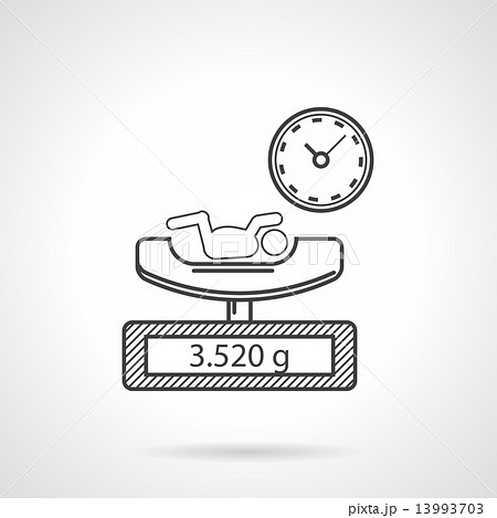 Conceptual flat vector icon for newborn Conceptual flat vector icon for newborn 13993703