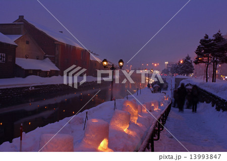 小樽雪あかりの路～運河～ 13993847